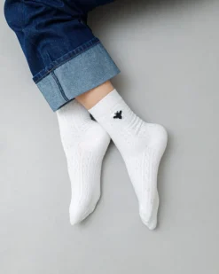Calzini in cotone con ricamo – 8778