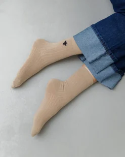 Calzini in cotone con ricamo – 8778