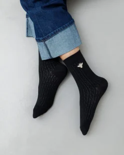 Calzini in cotone con ricamo – 8778