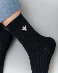 Calzini in cotone con ricamo – 8778