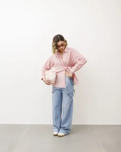 Camicia a righe con nodo – L1753