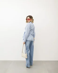 Camicia a righe con nodo – L1753