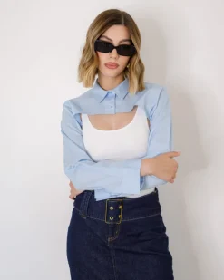 Camicia bolero in cotone – 23W18003slcb