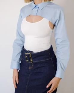 Camicia bolero in cotone – 23W18003slcb