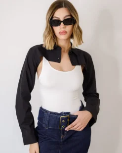 Camicia bolero in cotone – 23W18003slcb