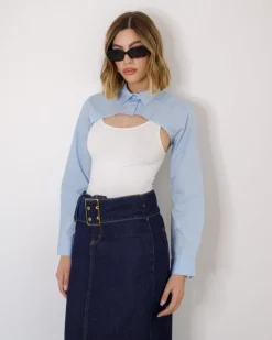 Camicia bolero in cotone – 23W18003slcb