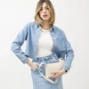 Camicia crop in denim – 8554