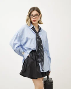 Camicia in cotone a righe – H7651