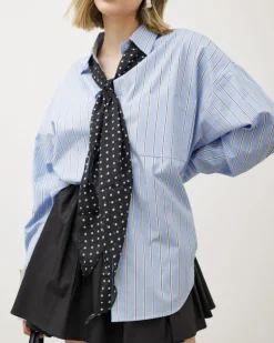 Camicia in cotone a righe – H7651