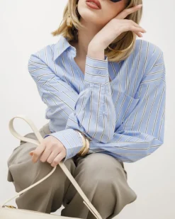 Camicia in cotone a righe – H7651