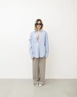 Camicia in cotone a righe – H7651