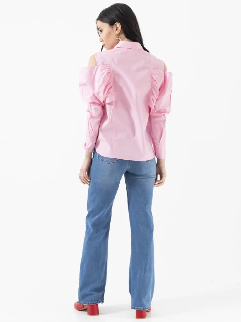 Camicia in cotone con aperture – 12000 slcb
