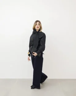 Camicia in cotone con fiocco – H7550