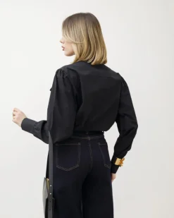 Camicia in cotone con fiocco – H7550