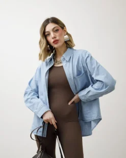 Camicia in denim con tasca – K769-K780 slc