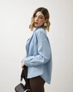 Camicia in denim con tasca – K769-K780 slc