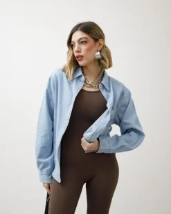 Camicia in denim con tasca – K769-K780 slc