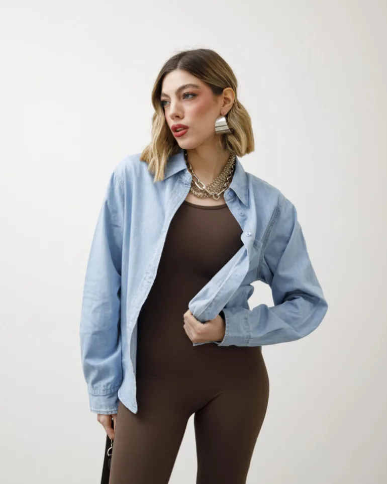 Camicia in denim con tasca – K769-K780 slc