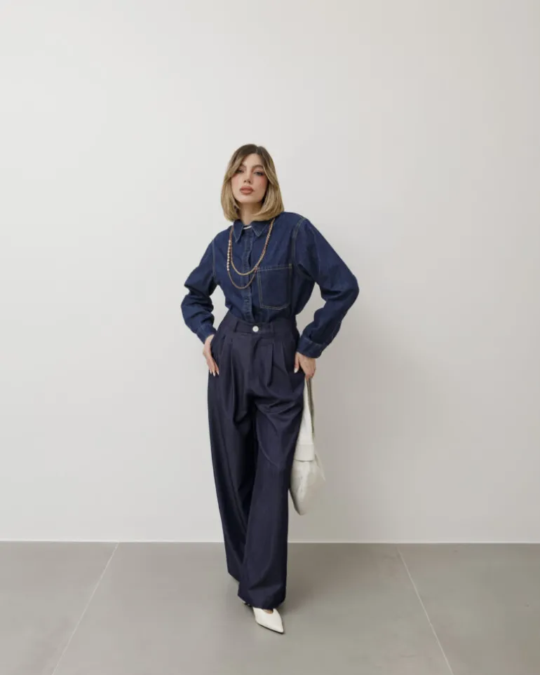 Camicia in denim con tasca – K769-K780 slc
