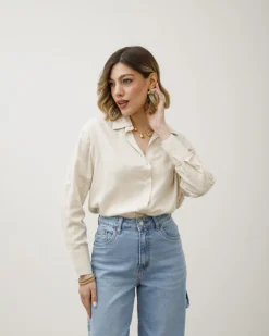 Camicia in misto lino – 13057