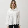 Camicia ricamata con balza – 7960