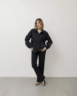 Camicia ricamata con balza – 7960