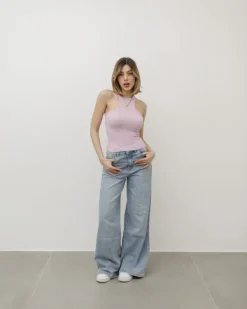 Canotta in cotone halter – 1510 slc