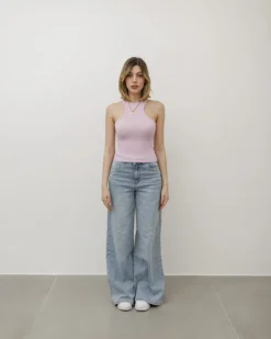 Canotta in cotone halter – 1510 slc