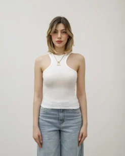Canotta in cotone halter – 1510 slc