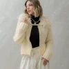 Cardigan con colletto eco-fur – CHB5533