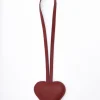 Charms in pelle con cuore BORDEAUX- LOVING BAGS