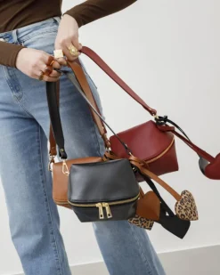 Charms in pelle con cuore BORDEAUX- LOVING BAGS
