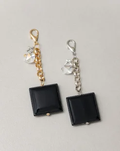 Charms pendente quadrato NERO – ABB117
