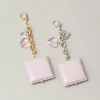 Charms pendente quadrato ROSA- ABB113