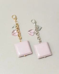 Charms pendente quadrato ROSA- ABB113