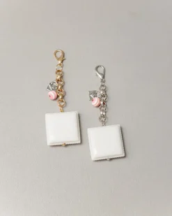 Charms pendente quadrato BIANCO – ABB111