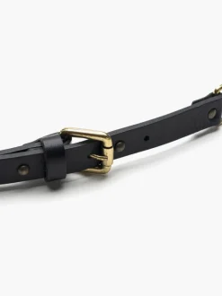 Cintura doppio giro in pelle con borchie – 150020