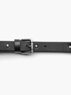 Cintura doppio giro in pelle con borchie – 150020