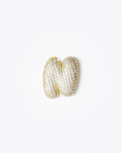Ciondolo con lettera big con strass – SV099