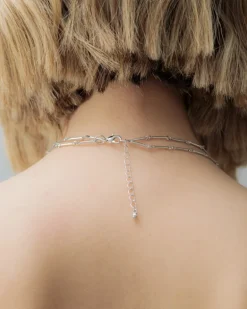 Collana argento multistrato con pendenti – ECL2033