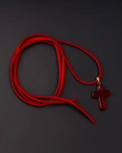 Collana choker con croce – AW522