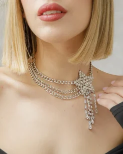 Collana choker con stella – N1109