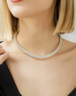 Collana choker con strass – 884825