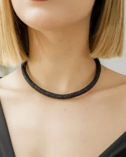 Collana choker con strass – 884825