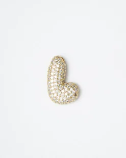 Collana con ciondolo lettera big con strass – SV1897