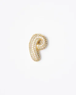 Collana con ciondolo lettera big con strass – SV1897