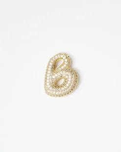 Collana con ciondolo lettera big con strass – SV1897