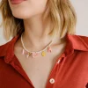 Collana con perline e pendenti rosa – 9874