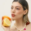 Collana girocollo con perle e pendenti – ECL2165