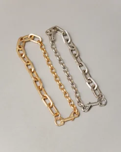 Collana girocollo trama catena combinata – ECL2147